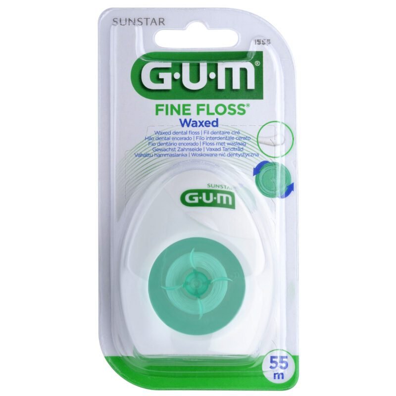 GUM Fil DENTAIRE FINE FLOSS CIRE 55m