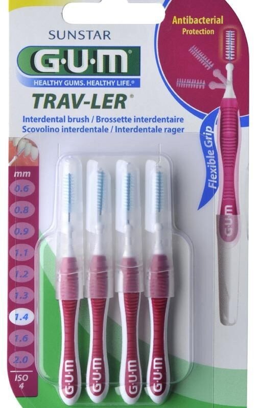 GUM BROSSETTE TRAVLER 1.4mm BORDEAU