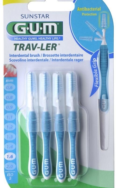 GUM BROSSETTE TRAVLER 1.6mm BLEU FONCE