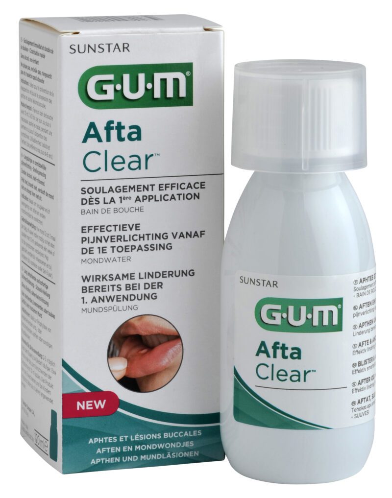 GUM AFTA CLEAR BAIN DE BOUCHE 120ML