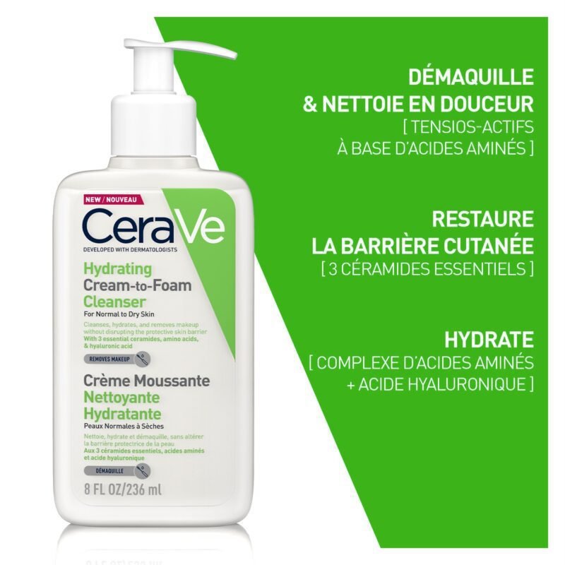 CERAVE CREME MOUSSANT 236ML