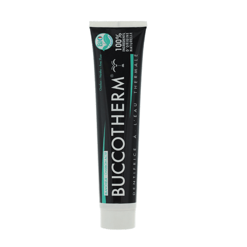 BUCCOTHERM DENTIFRICE BLANCHEUR CHARBON NOIR BIO 75 ML