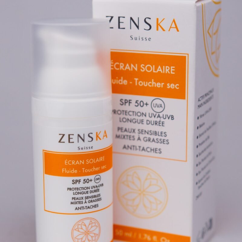 ZENSKA ECRAN SOLAIRE SPF50+ FLUIDE-TOUCHER SEC 50 ML