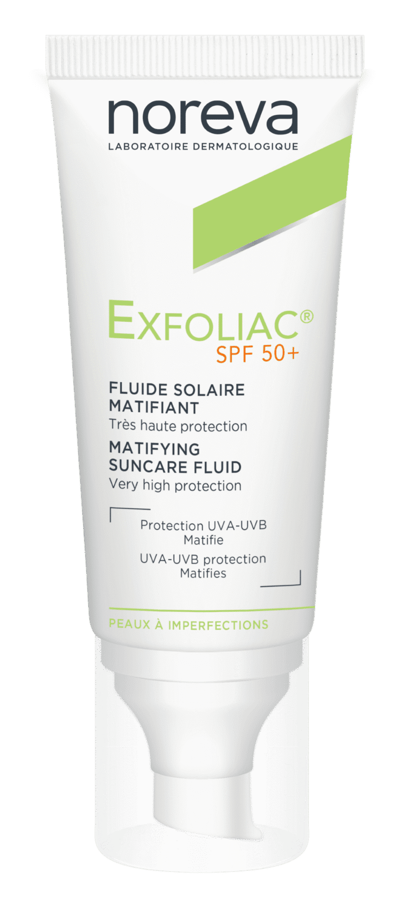 NOREVA EXFOLIAC FLUIDE SOLAIRE MATIFIANT SPF50+