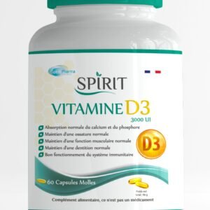 SPIRIT VITAMINE D3 60 CAPSULES