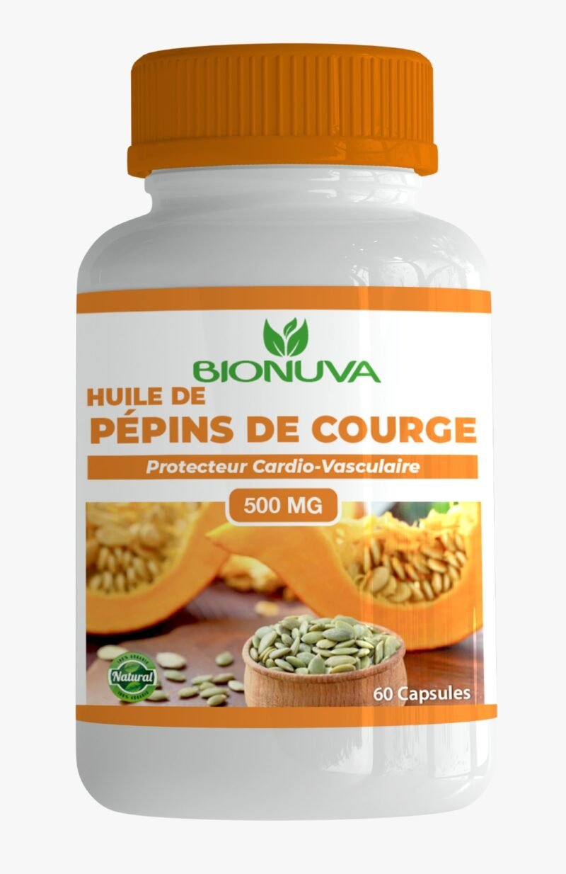 BIONUVA HUILE DE PEPINS DE COURGE 500 MG /60cp