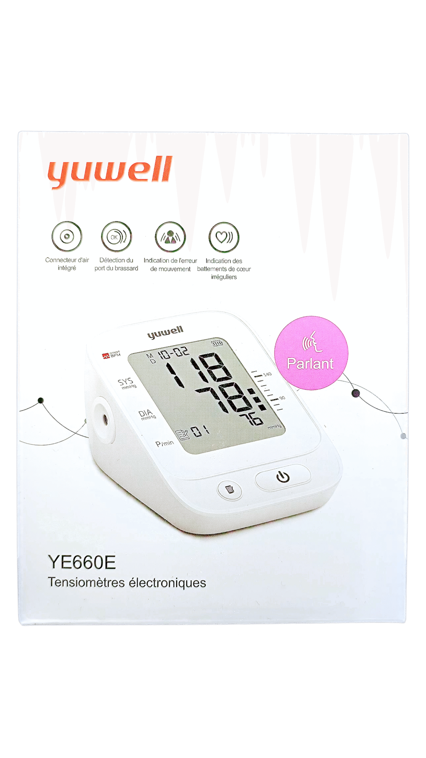 TENSIOMETRE YUWELL BRASSARD ELECTRONIQUES PARLANT