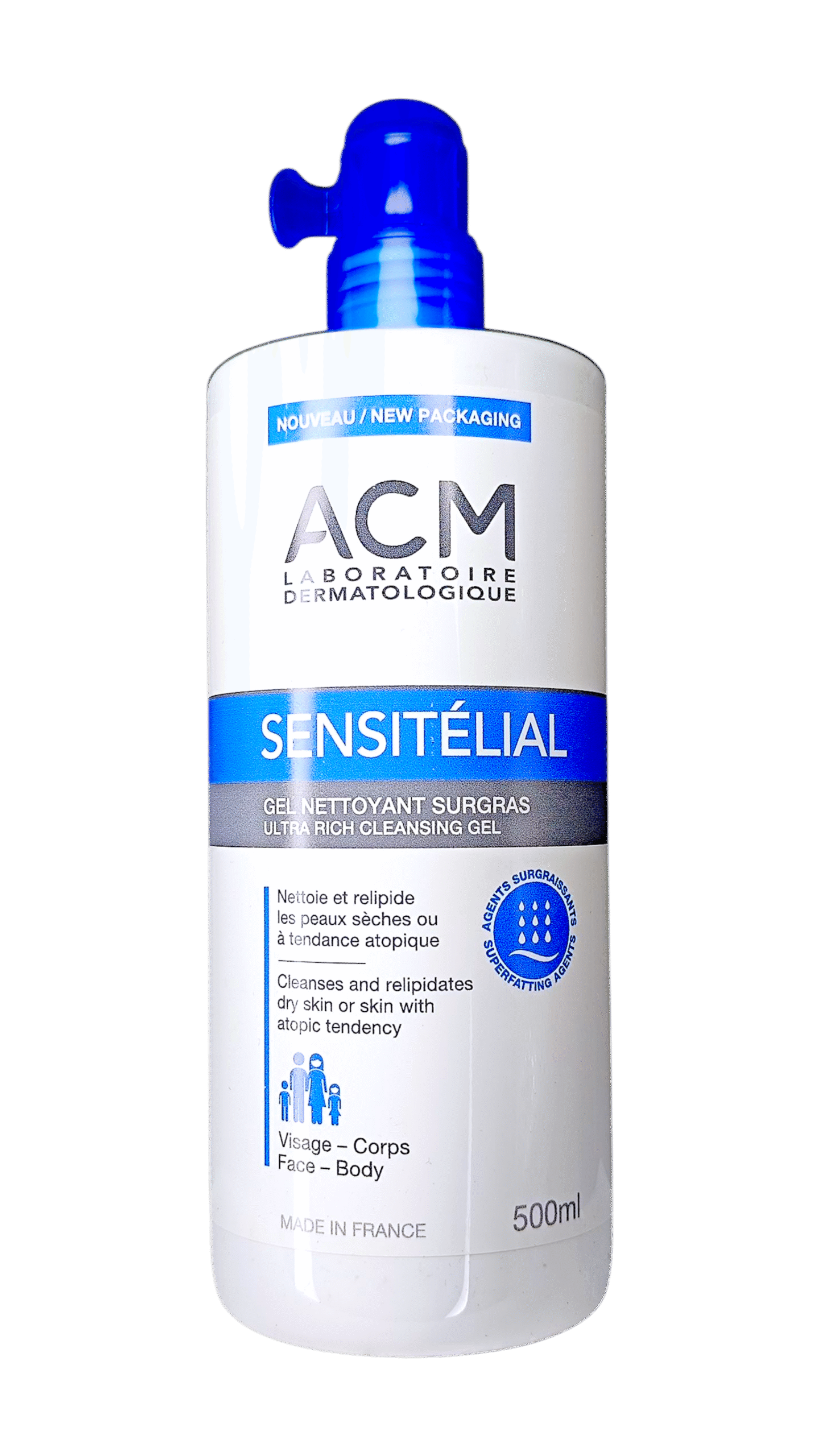 ACM SENSITELIAL GEL NETTOYANT 500ML