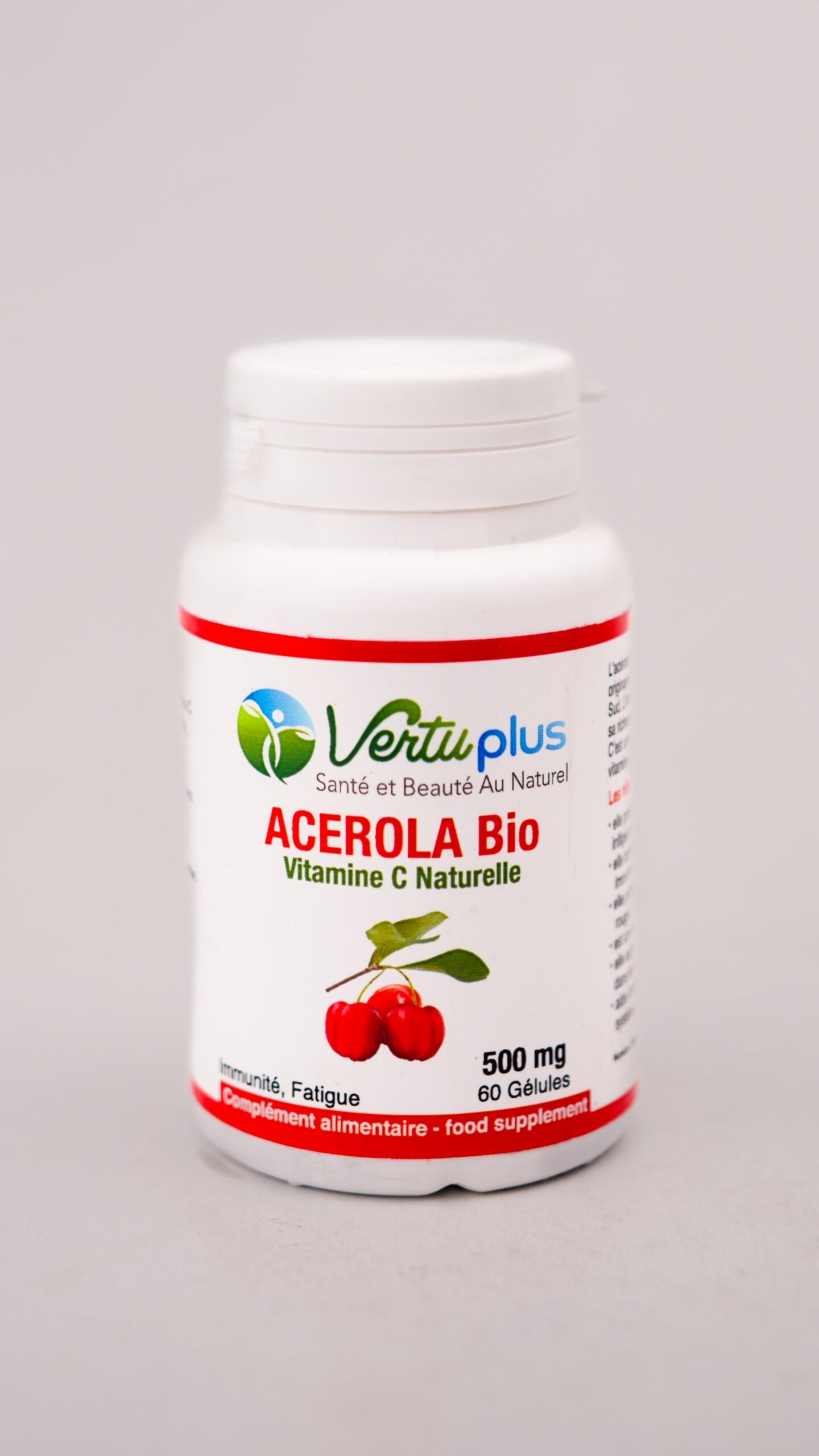 VERTUPLUS ACEROLA BIO 500MG/60gel