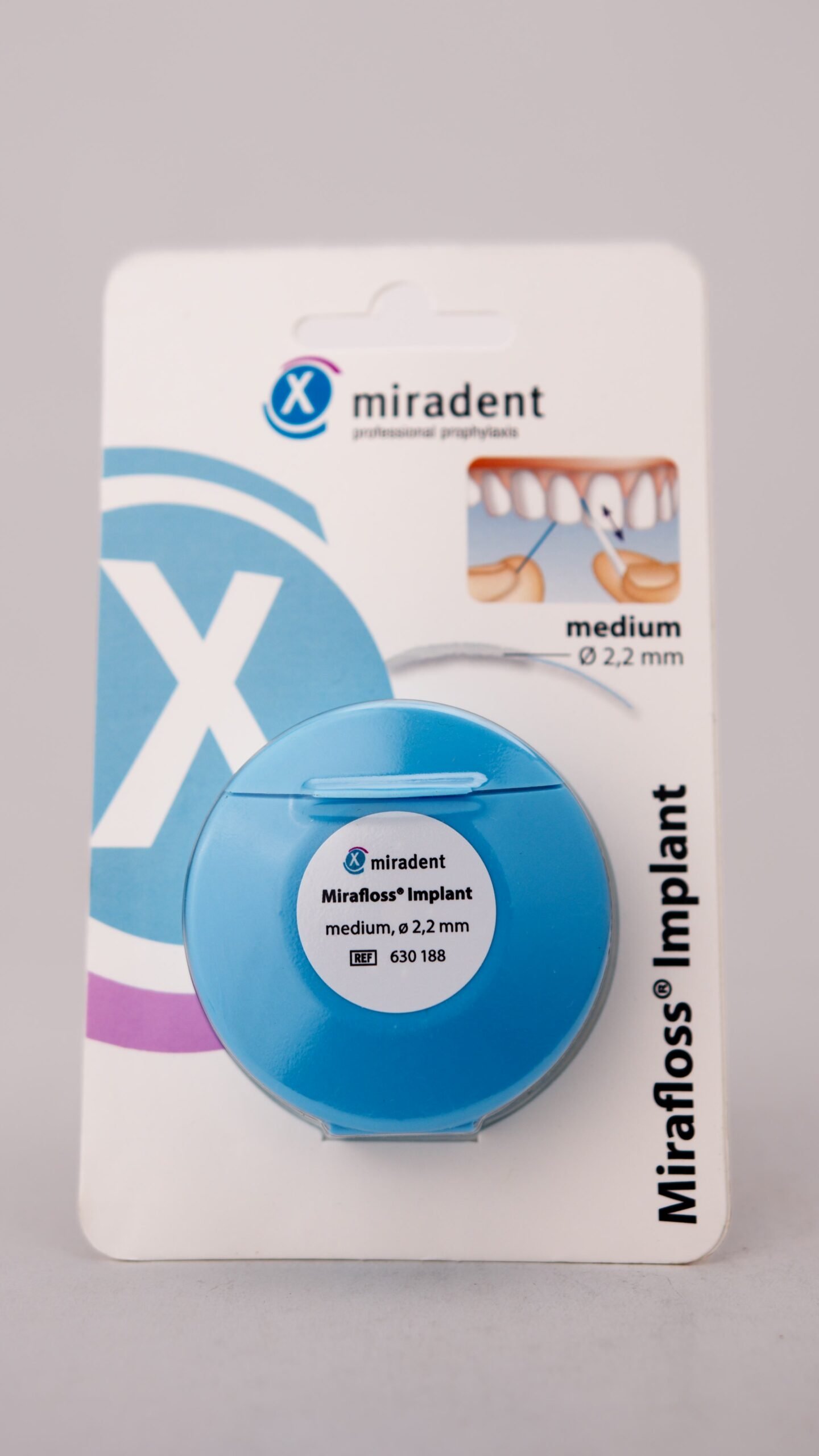 MIRADENT MIRAFLOSS IMPLANT MEDIUM 2.2MM