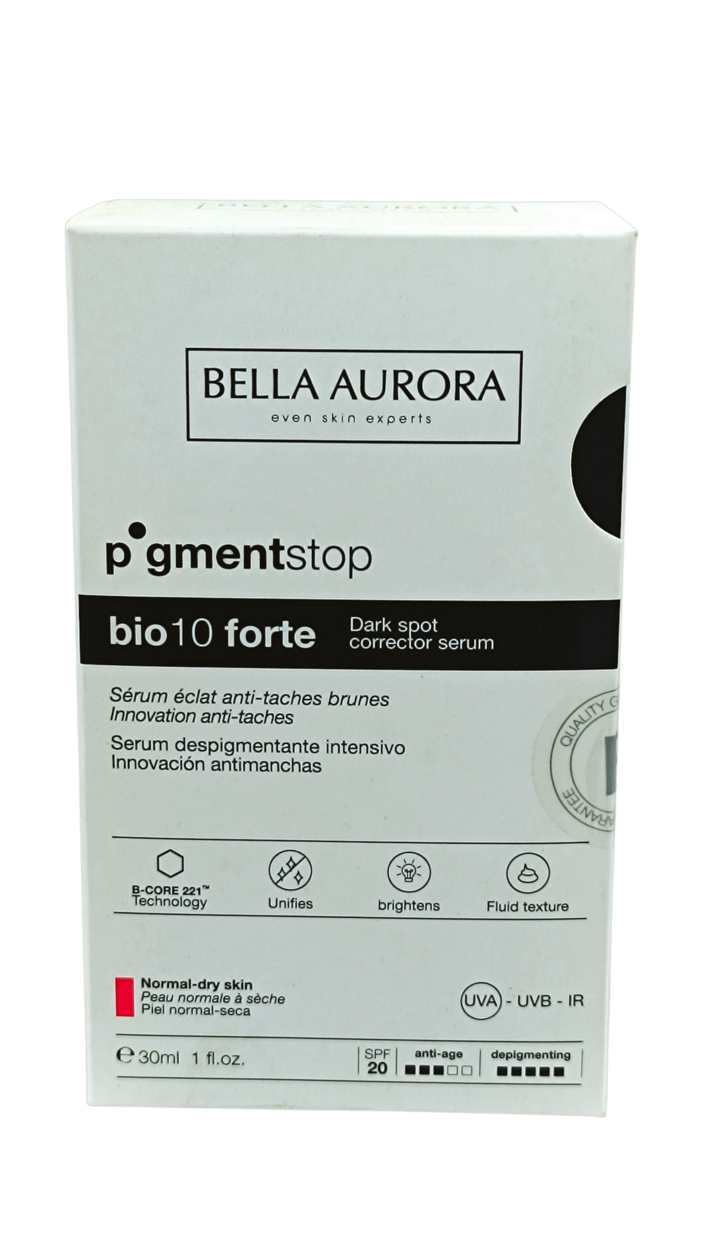 BELLA AURORA BIO 10 FORTE PIGMENT STOP P. NRML-SECHE 30 ML
