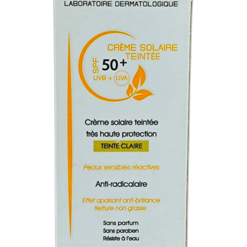 CENTAUREA CREME SOLAIRE TEINTE CLAIRE SPF50+