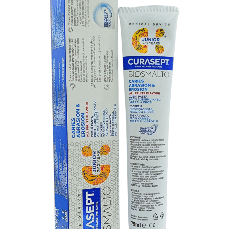 CURASEPT DENTIFRICE BIOSMALTO JUNIOR 7-12 75ML