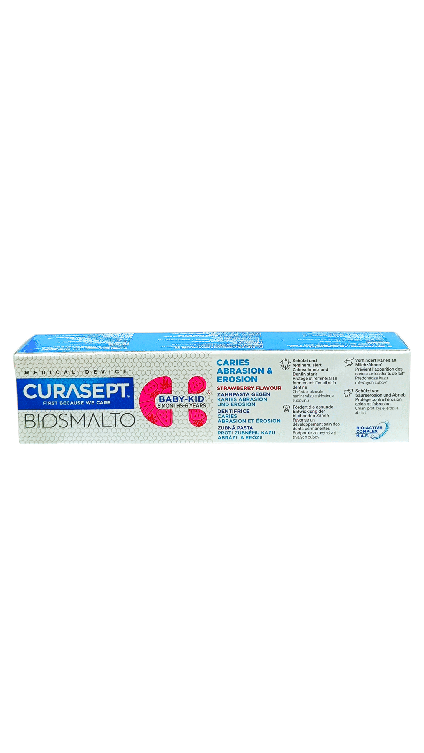CURASEPT DENTIFRICE BIOSMALTO KIDS 6+ FRAISE 50ML