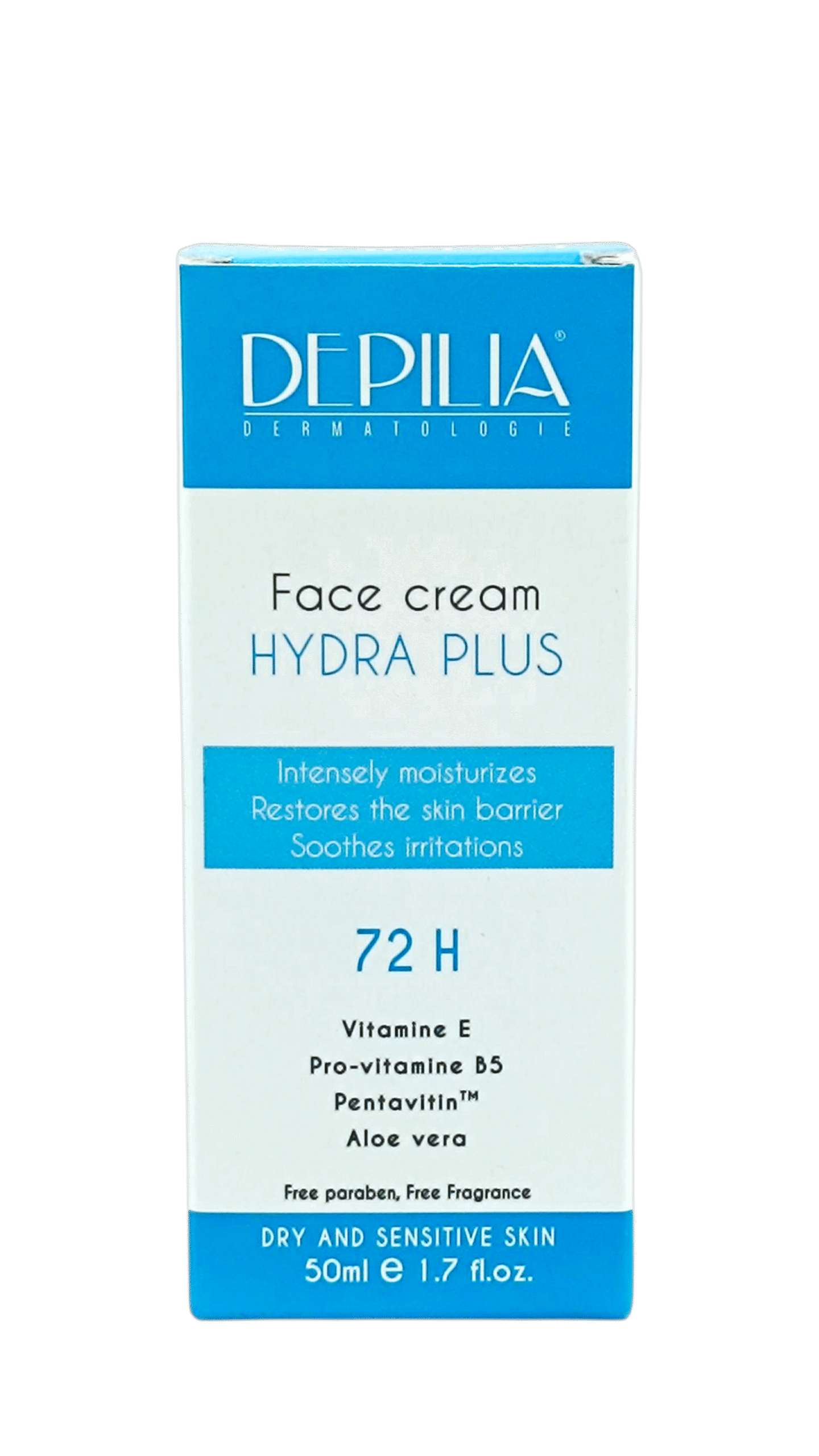 DEPILIA HYDRA PLUS CREME VISAGE 72H 50ML