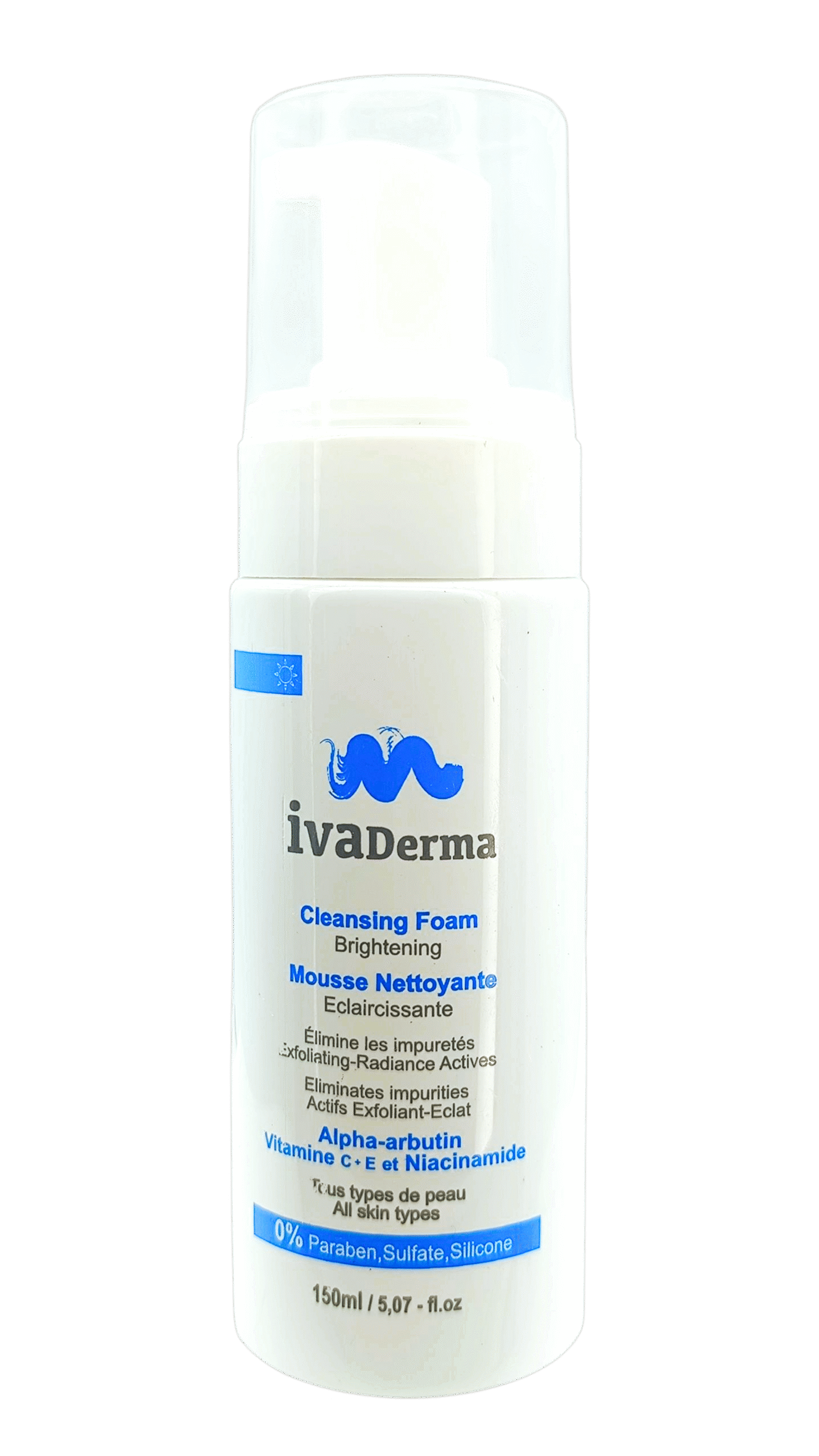 IVADERMA MOUSSE NETTOYANTE ECLAIRCISSANTE 150ML