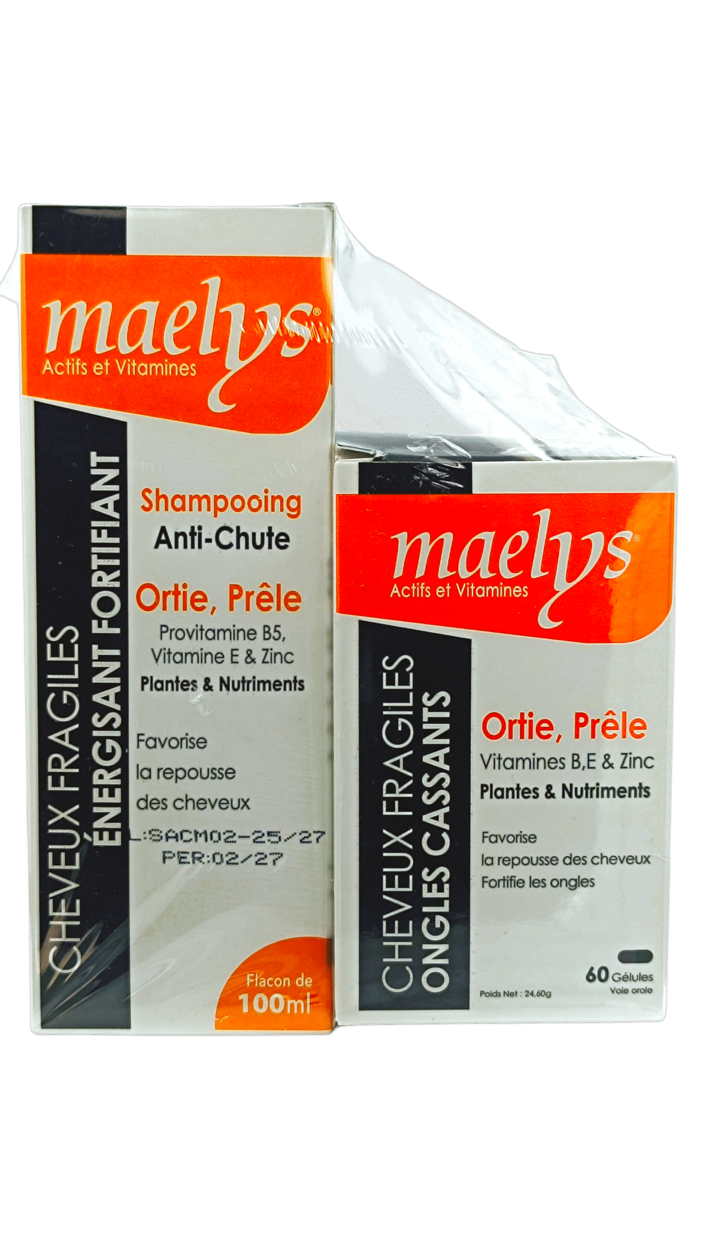 MAELYS ORTIE PRELE 60cp+SHAMPOOING 100ML OFFERT