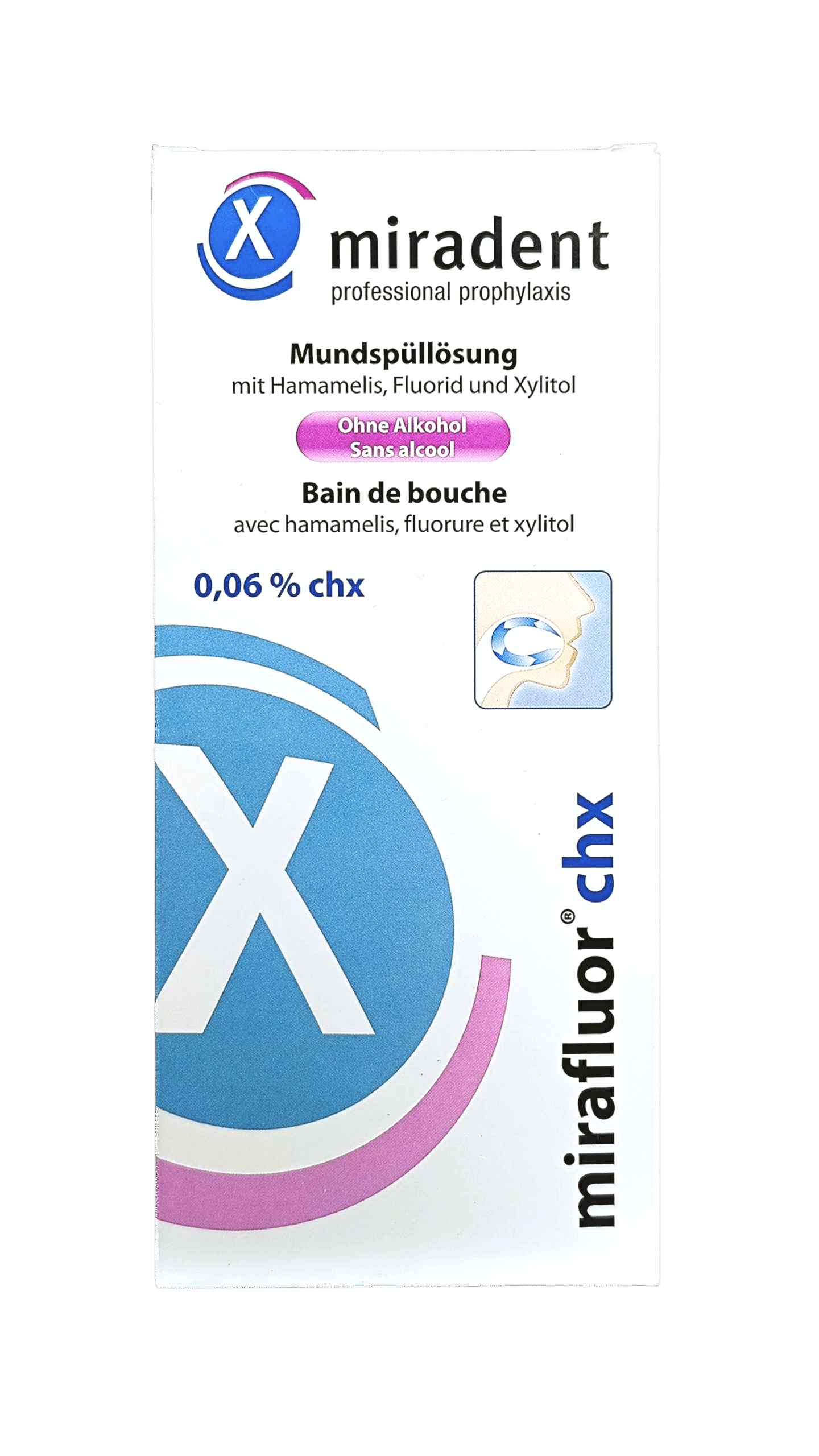 MIRADENT MIRAFLUOR BAIN DE BOUCHE 0.06% 100ML