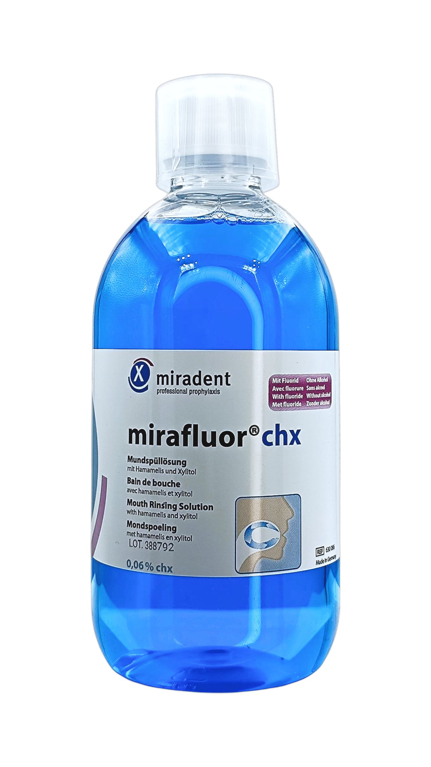 MIRADENT MIRAFLUOR BAIN DE BOUCHE 0.06% 100ML – Image 2