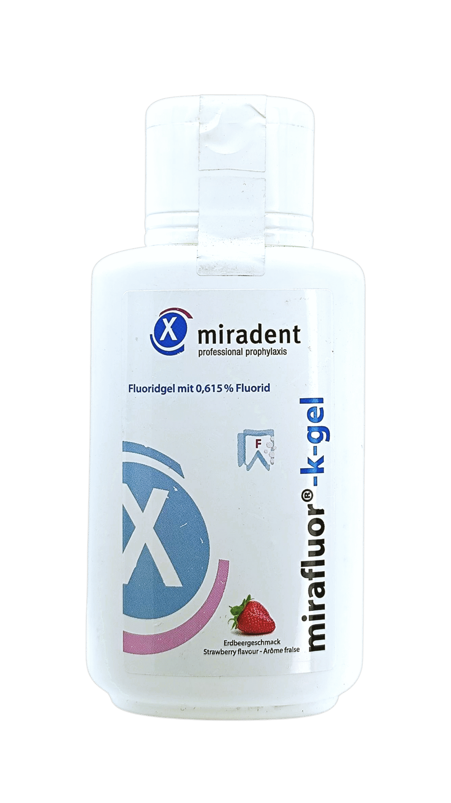 MIRADENT MIRAFLUOR K-GEL FRAISE 250ML