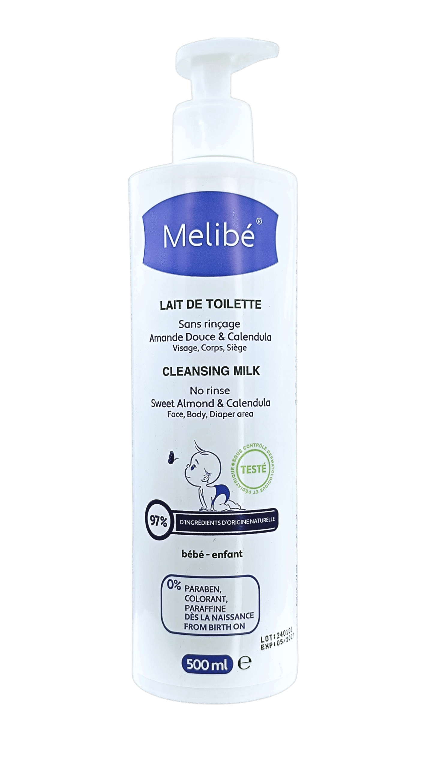 MELIBE LAIT DE TOILETTE 500ML