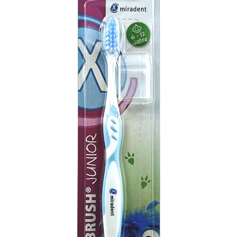 MIRADENT BROSSE A DENTS JUNIOR 6-12 BLEU