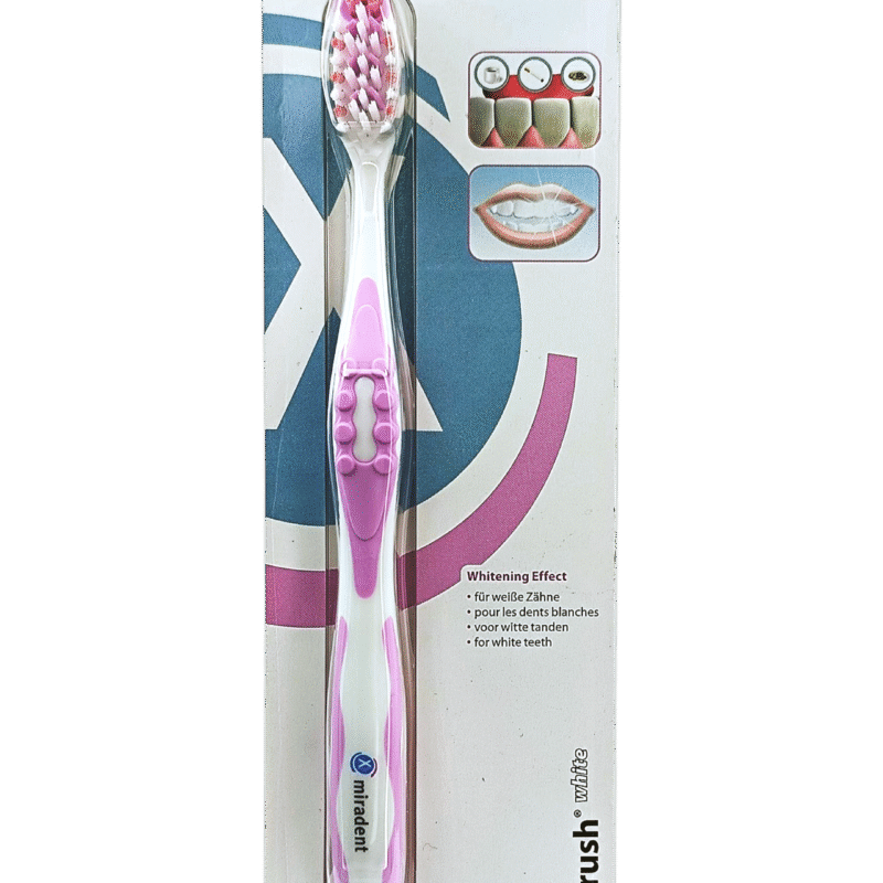 MIRADENT BROSSE A DENTS CAREBRUSH WHITE ROSE
