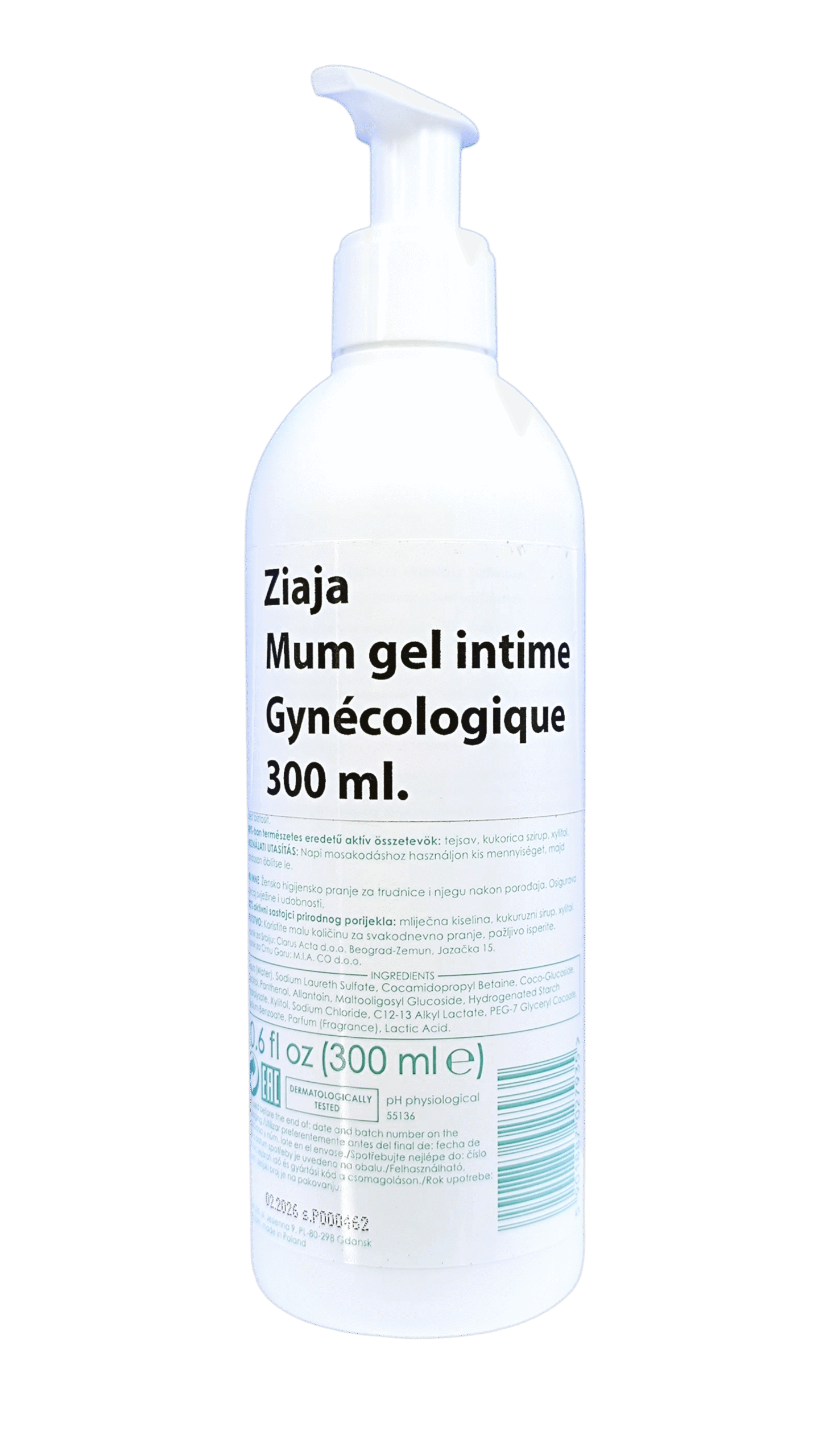 ZIAJA MUM GEL INTIME GYNECOLOGIQUE 300ML – Image 2