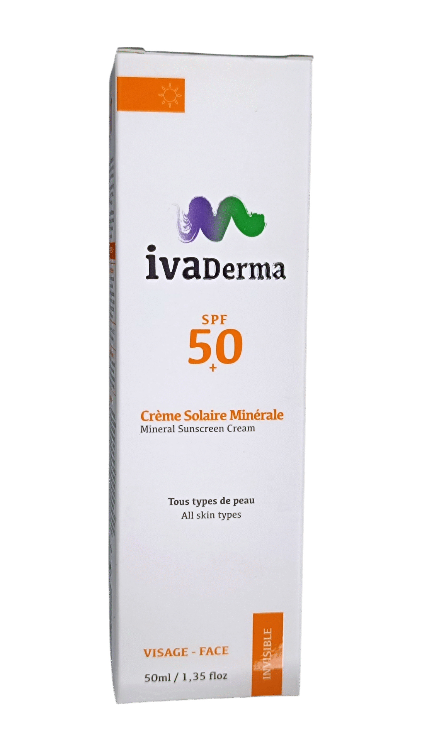 IVADERMA ECRAN SOLAIRE MINERALE INVISIBLE SPF50+ 50ML