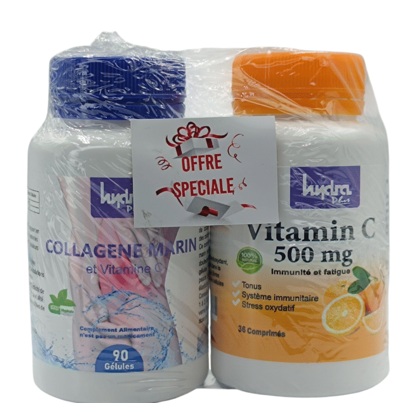 HYDRA PACK COLLAGEN MARIN CP90 / VITAMINE C CP36 (OFFRE)