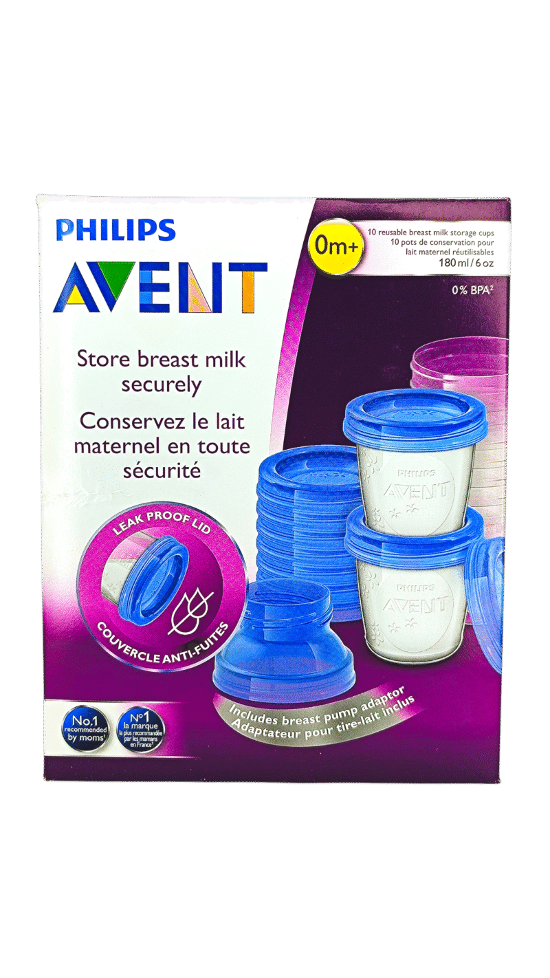 AVENT POT CONSERVATION DU LAIT 0m+ 180ML/10pcs