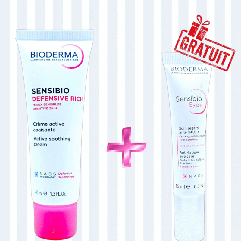 BIODERMA PACK SENSIBIO DEFENSIVE RICH 40 ML+SENSIBIO EYE 15ML OFFERT