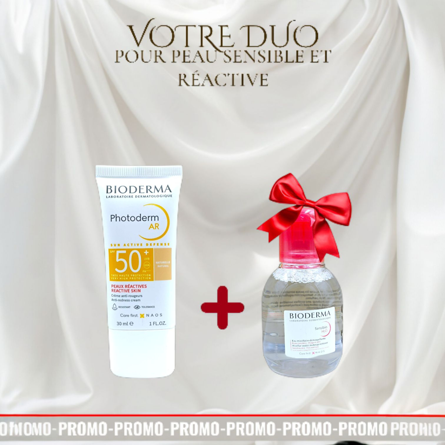 BIODERMA PACK PHOTODERM AR SPF50 30ML+SENSIBIO H2O 100ML OFFERT