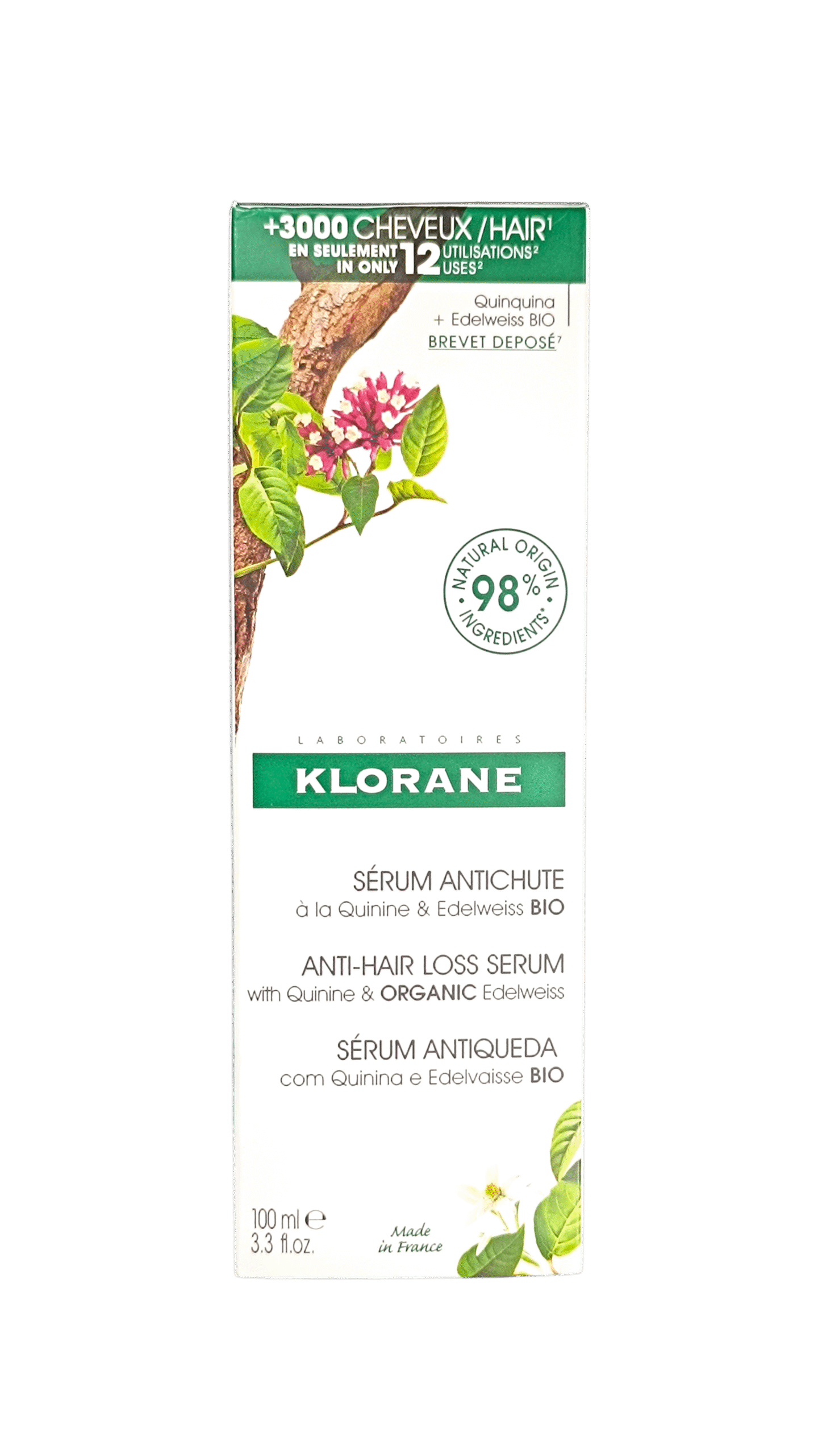 KLORANE SERUM ANTI-CHUTE A LA QUININE 100ML
