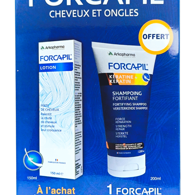 FORCAPIL PACK LOTION 150ML +SHAMPOOING FORTIFIANT 200ML OFFERT