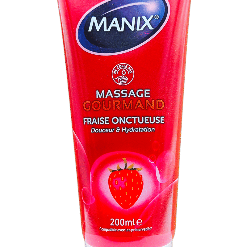 MANIX GEL MASSAGE GOURMAND FRAISE ONCTUEUSE 200ML