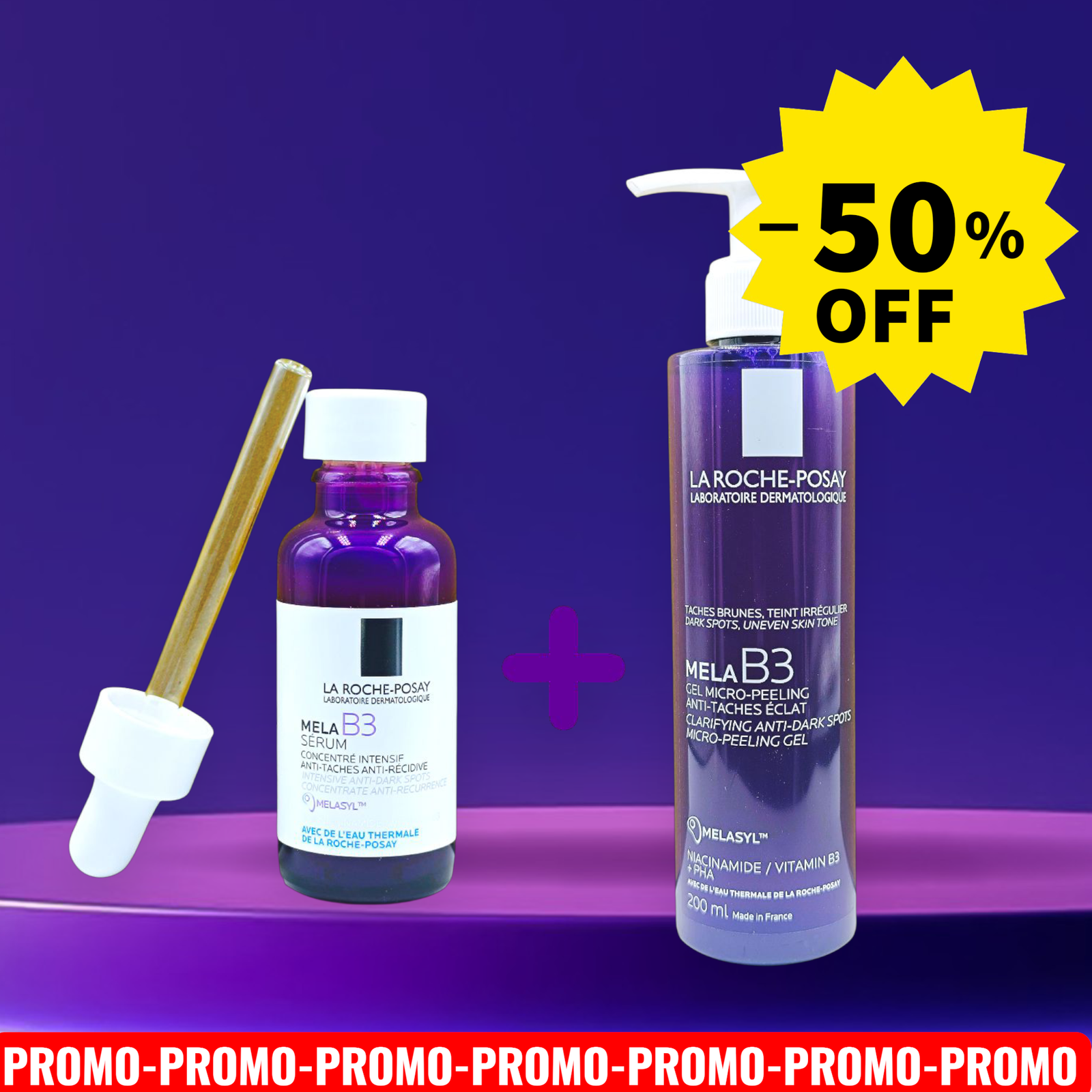LA ROCHE POSAY PACK SERUM MELA B3 30ML +MELA B3 GEL 200ML -50%