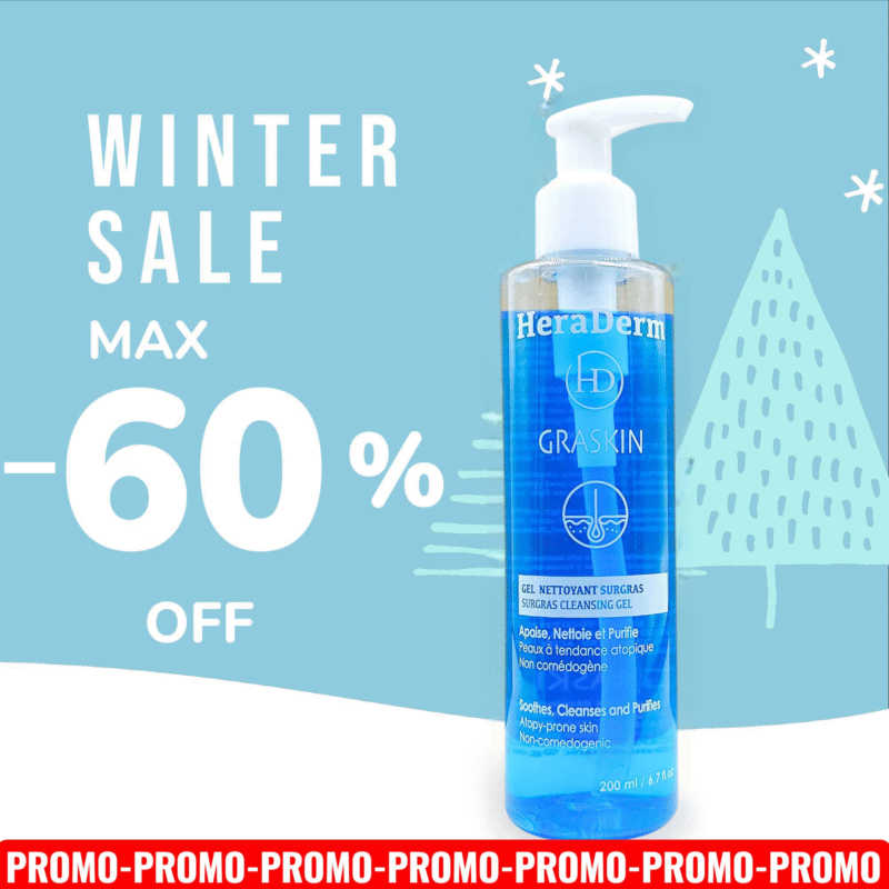 PROMO HERADERM GRASKIN GEL NETTOYANT SURGRAS 200ML -60%