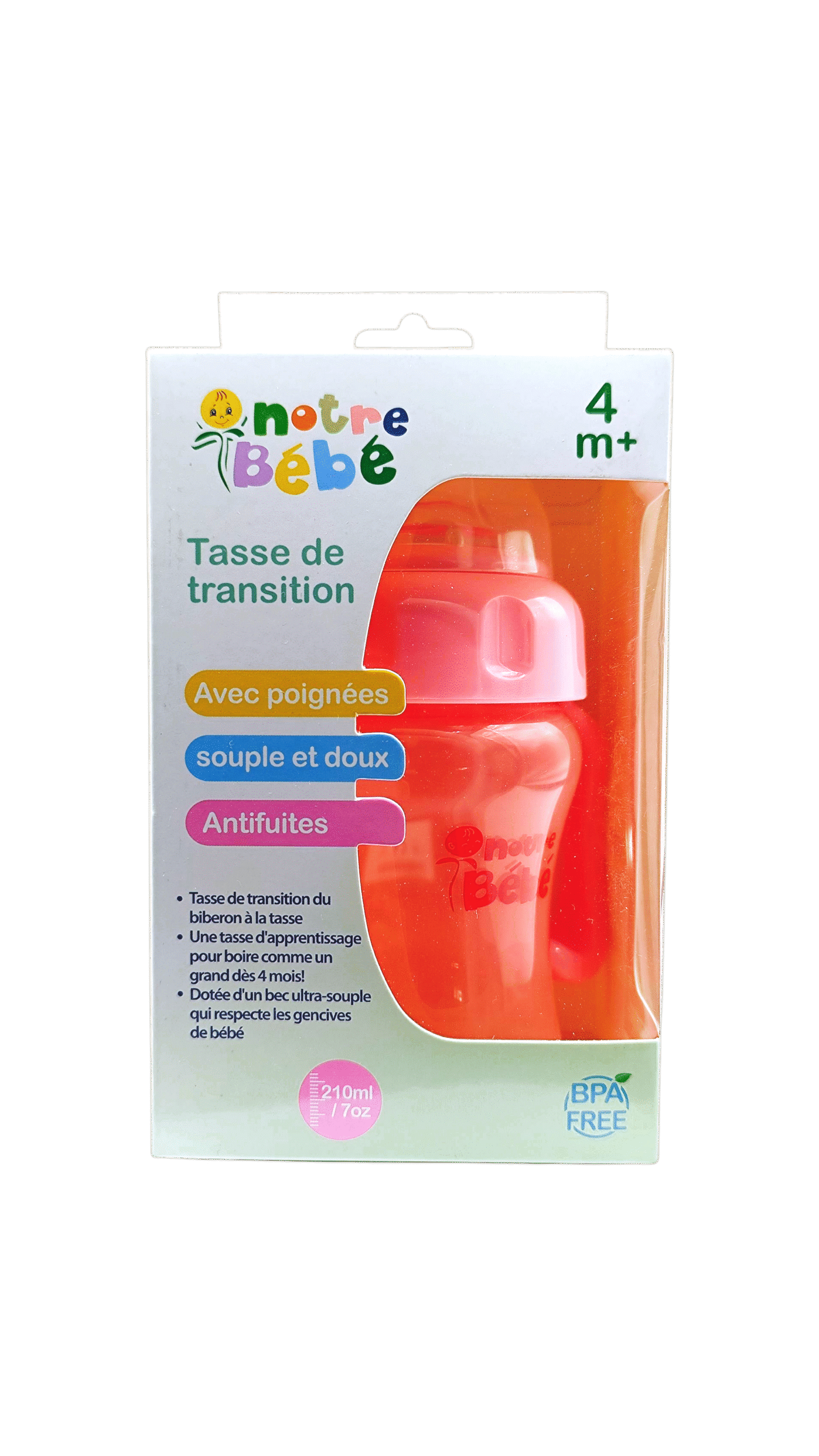 NOTRE BEBE TASSE DE TRANSITION 4M+ 210ML