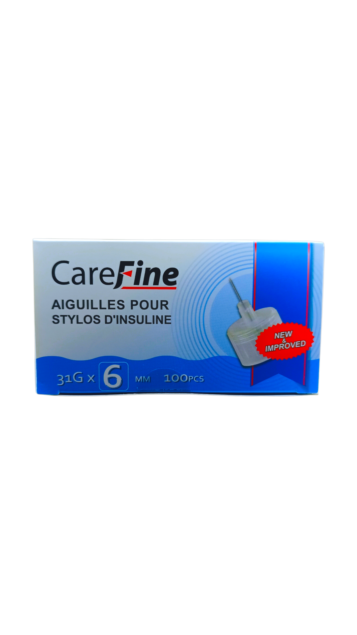 AIGUILLES CAREFINE 6MM /100pcs