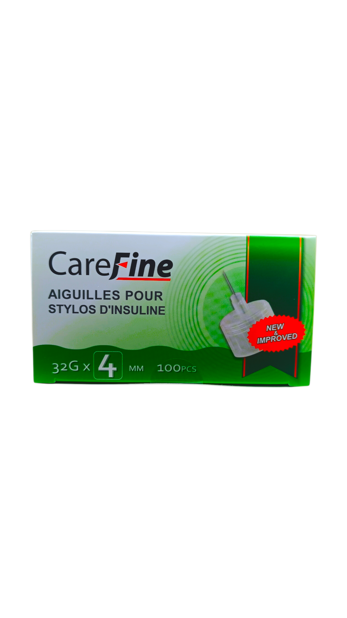 AIGUILLES CAREFINE 4MM /100pcs