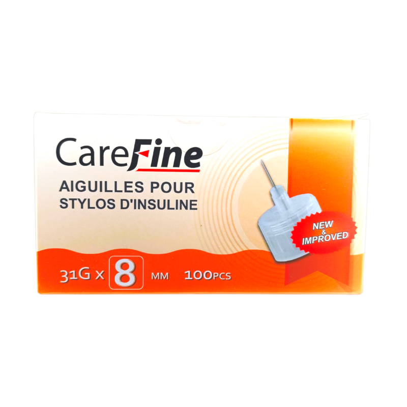 AIGUILLES CAREFINE 8MM /100pcs
