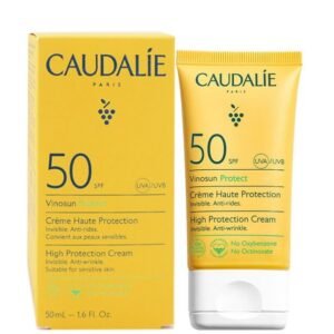 CAUDALIE VINOSUN PROTECT SPF 50+ CRème Très Haute Protection Invisible Anti-Rides 50ml